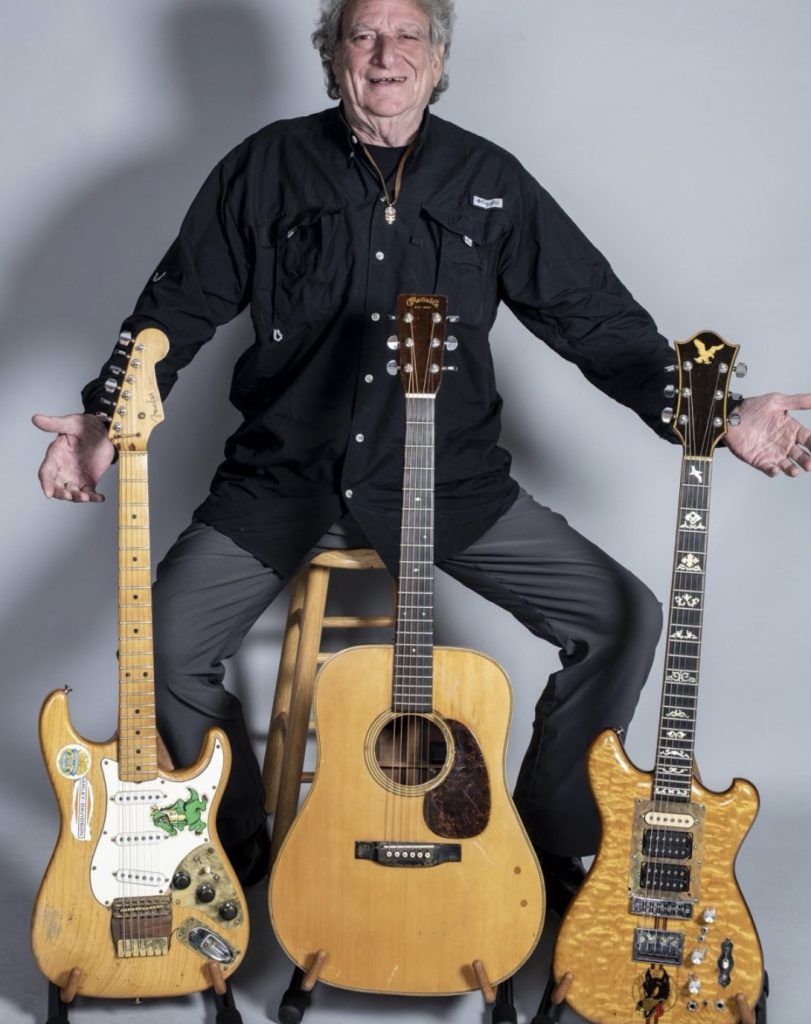 Big Steve Parish with Jerry's original guitars