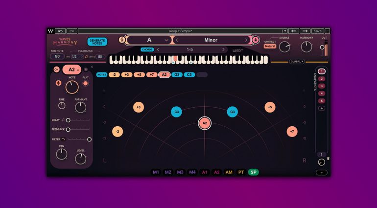 Waves Harmony Real-time Vocal Harmony Playground featured