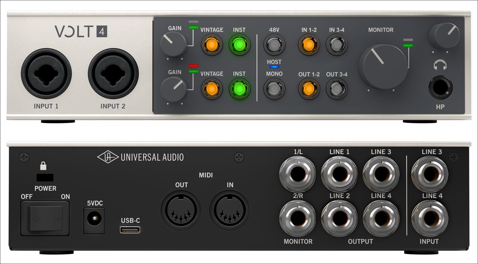 4-channel audio interface
