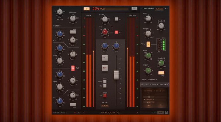 Introducing the SSL 4K B channel strip plugin