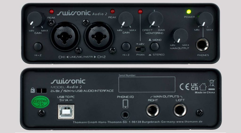 New Swissonic audio interfaces include vocal and guitar plugins