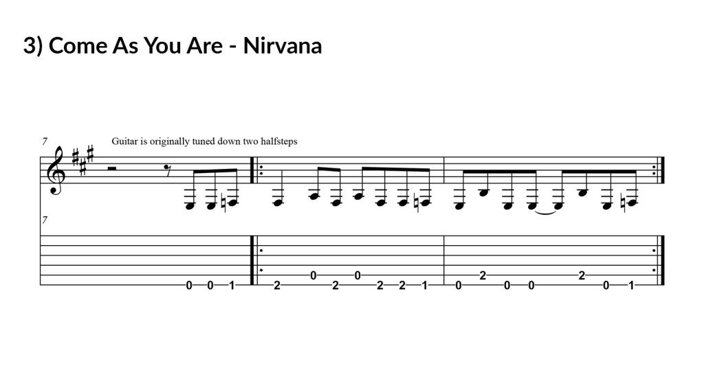 Easy Rock Songs to Play on Guitar For Beginners