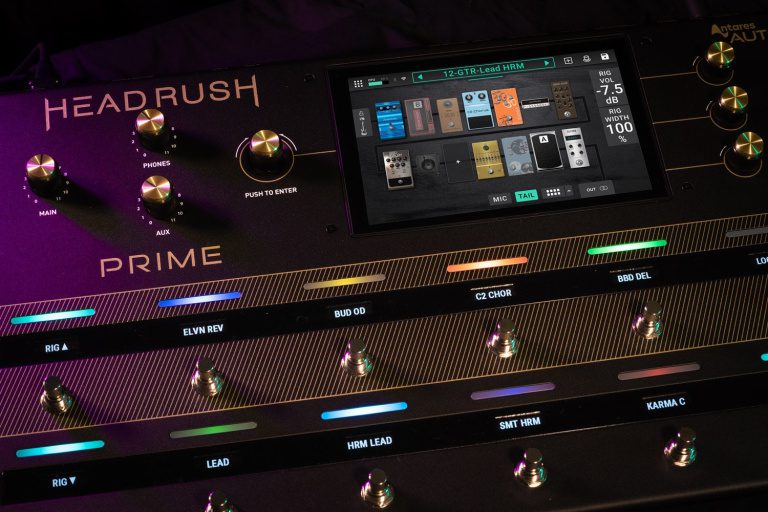 Headrush Prime advanced pedalboard now with AutoTune