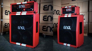 ENGL Fireball 40th Anniversary limited edition Fireball 100 and Fireball 25 revealed with red finishing and a racing stripe