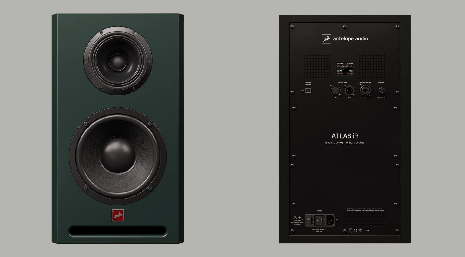 The Antelope Atlas i8 is a studio monitor with a bold new design