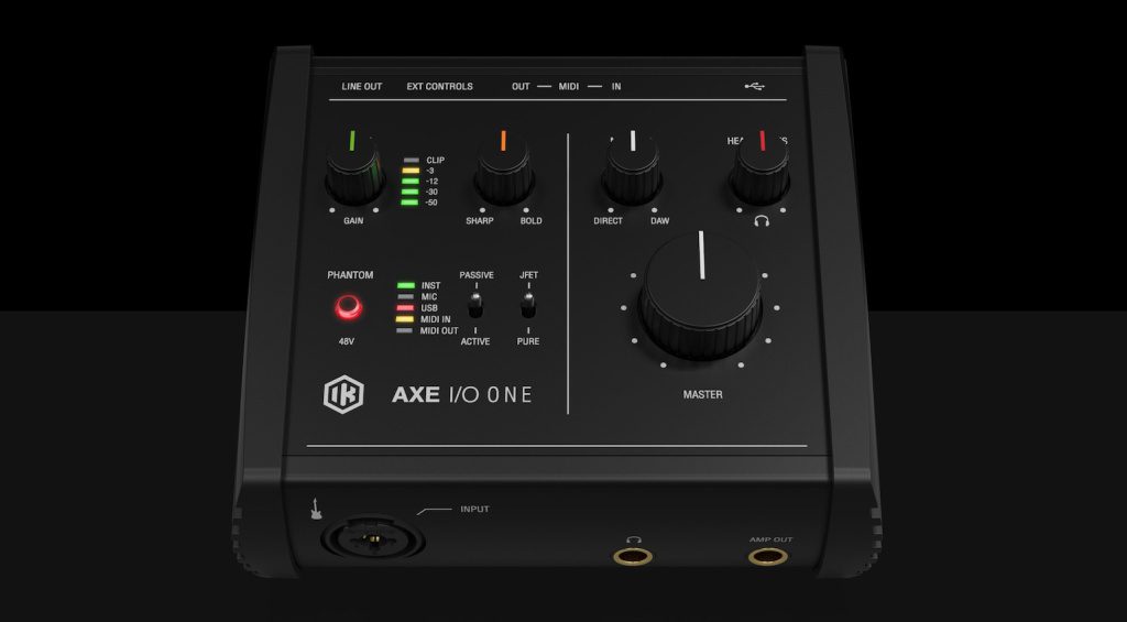 The IK Multimedia AXE I/O ONE is an interface for guitar and bass