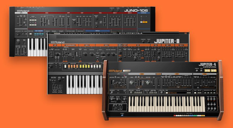Roland Cloud JUPITER-4, JUPITER-8, and JUNO 106 version 2.0 updates