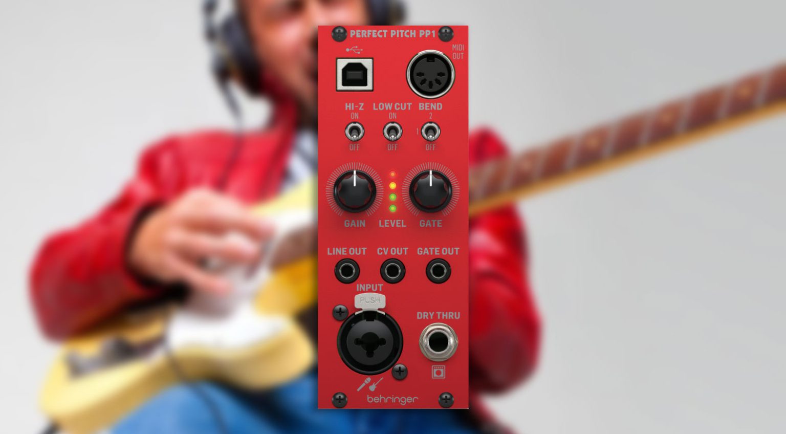 Behringer PERFECT PITCH PP1: Audio to MIDI, USB and CV in a module