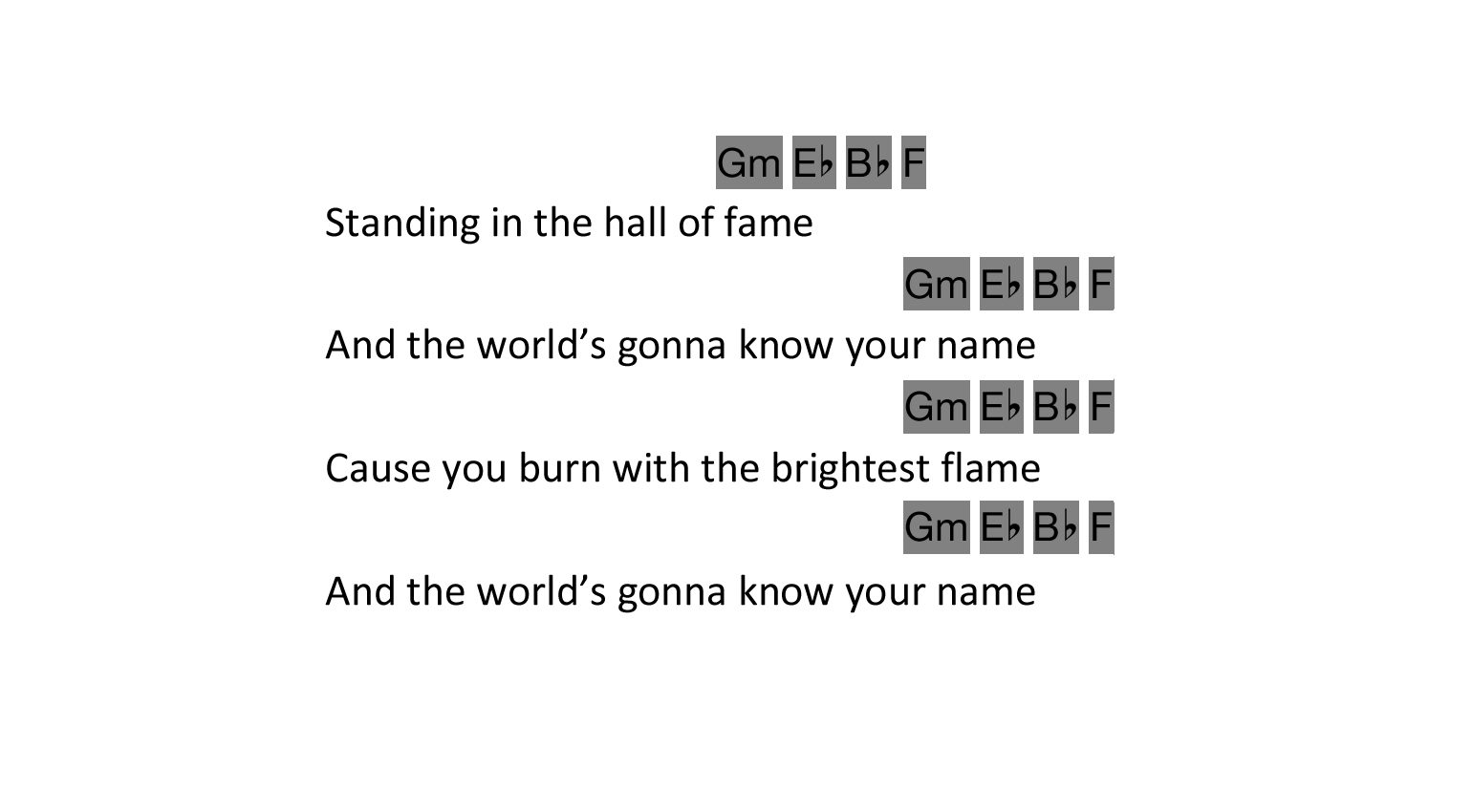 The Script - "Hall of Fame"