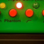Phantom power button of a JoeMeek VC1