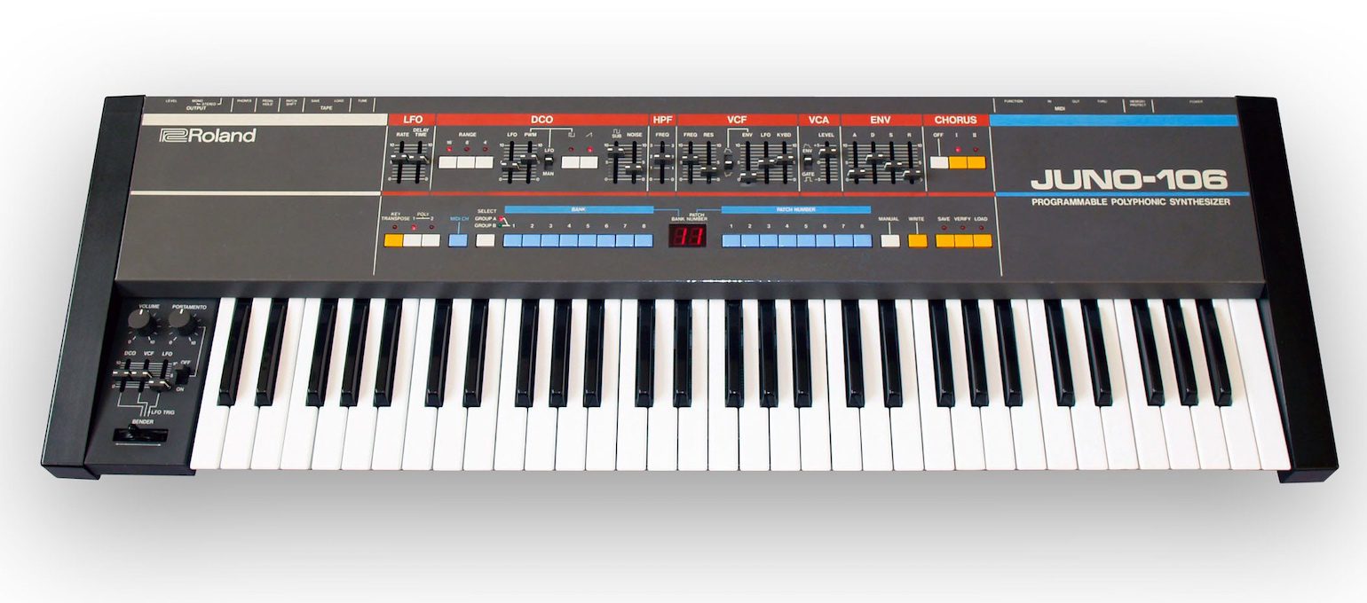 Roland JUNO-106 シンセサイザー 全音発音 ケース・スタンド付き | www 