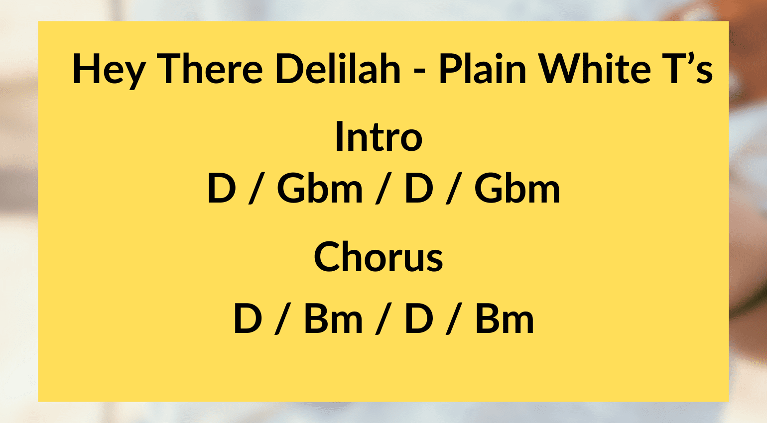 Ukulele for Beginners: Hey There Delilah 