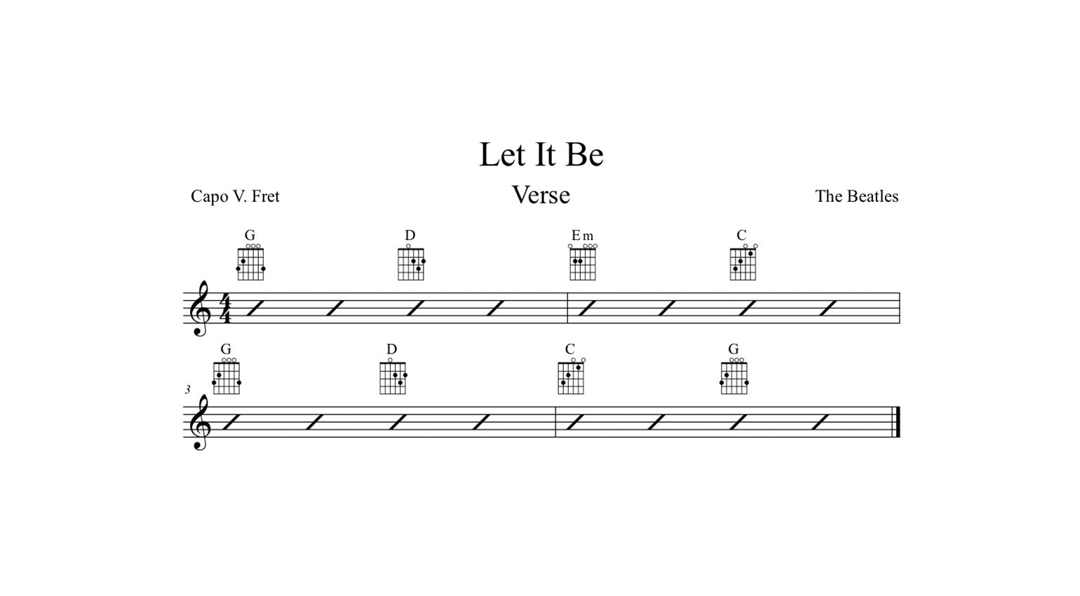Let It Be Chords