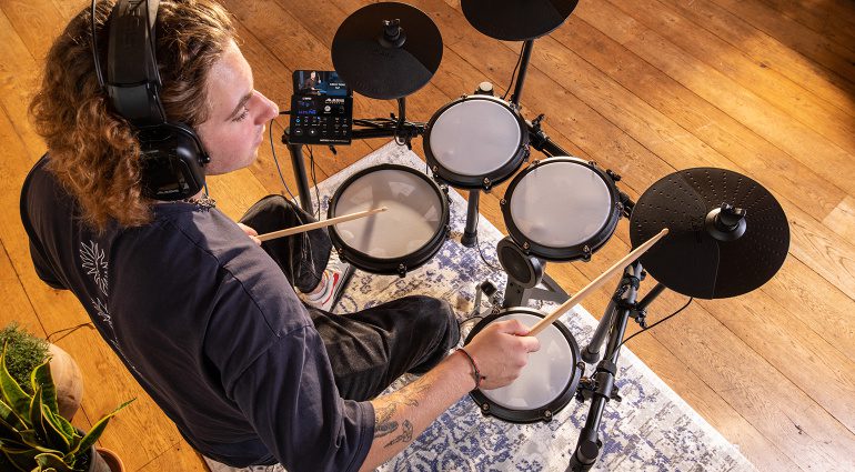 Alesis Nitro Max e-Drum Kit: Premium Feel in a Compact Kit 