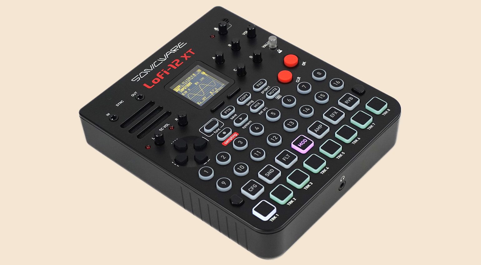 SONICWARE Lofi-12 XT Groovebox Sampler - Available Now! - gearnews.com