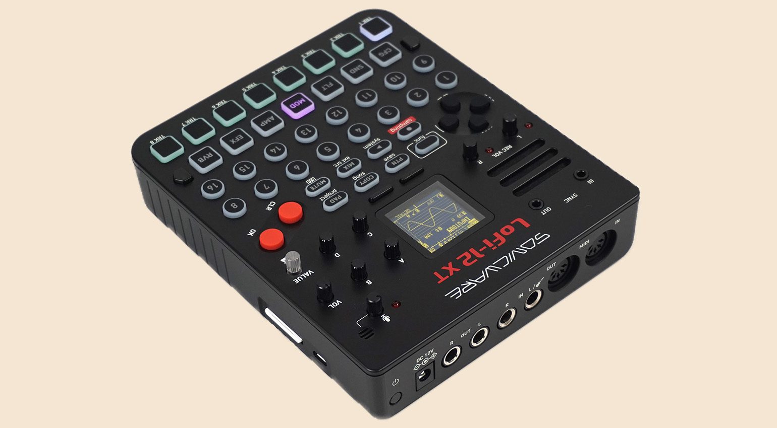 SONICWARE Lofi-12 XT Groovebox Sampler - Available Now! - gearnews.com