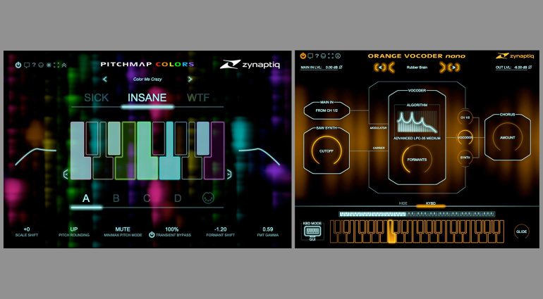 Meet Zynaptiq Pitchmap::Colors and Orange Vocoder Nano