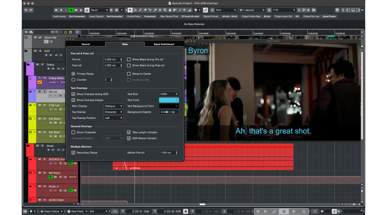 Steinberg Nuendo 14: ADR Overlay