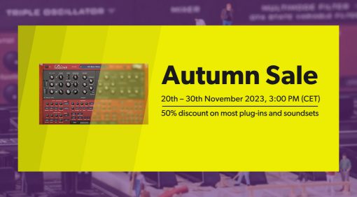 Get up to 50% off with the u-he Autumn Sale