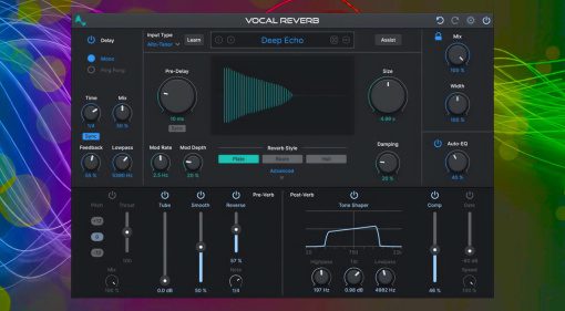 Antares Auto-Tune Vocal Reverb: AI-assisted Vocal Processing