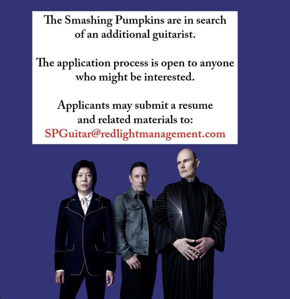 Smashing Pumpkins are hiring
