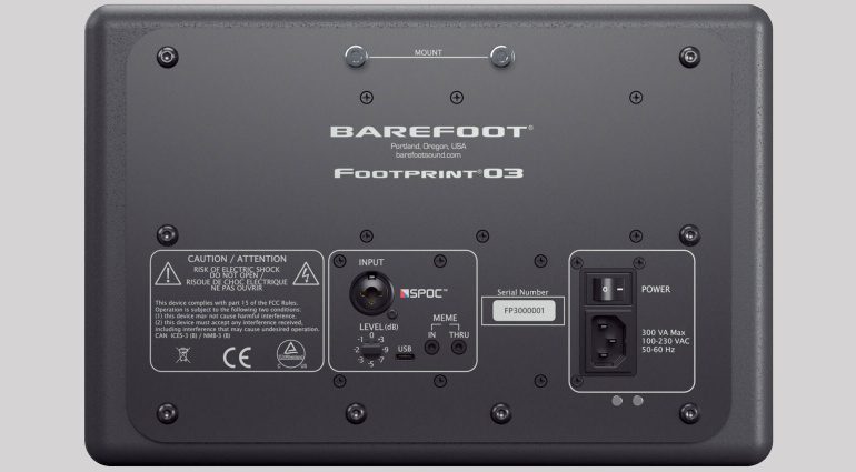Barefoot FOOTPRINT03 Rear Panel