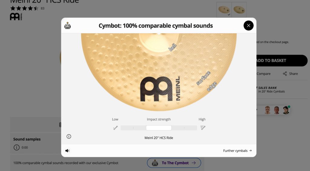 Cymbot lets you compare cymbals at home!