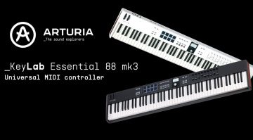 Arturia extends the range with the KeyLab Essential 88 mk3