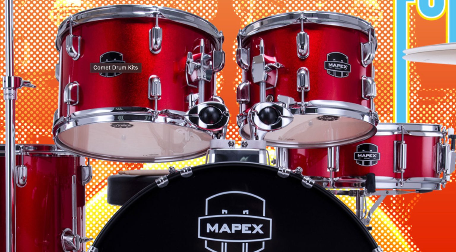 Mapex Comet drum kits are both budgetfriendly and hardrocking
