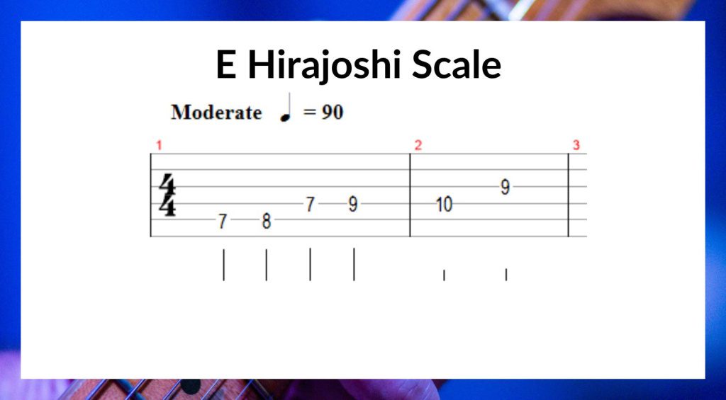 Escala Hirajoshi en E