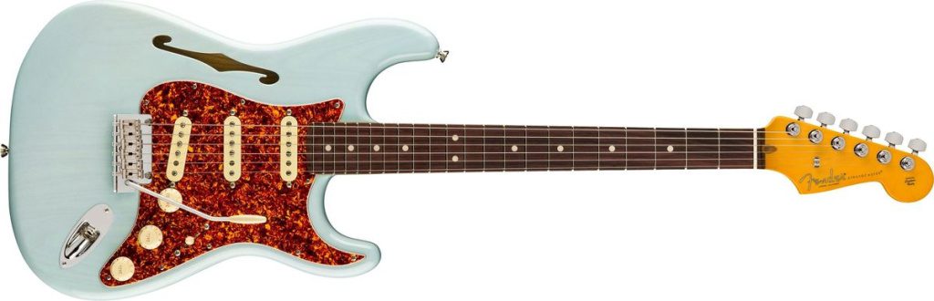 Limited Edition American Professional II Stratocaster Thinline Daphne Blue