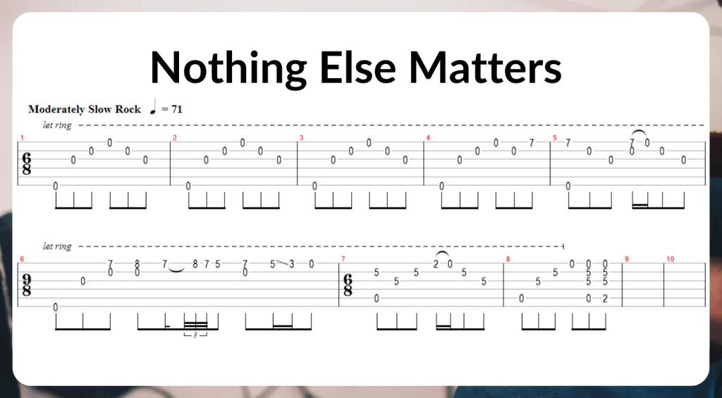 Beginner Guitar solos Metallica