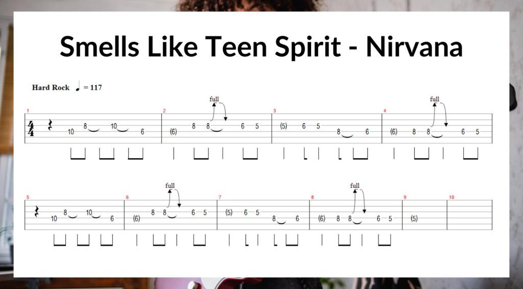 Teen Spirit Beginner Guitar Solo 