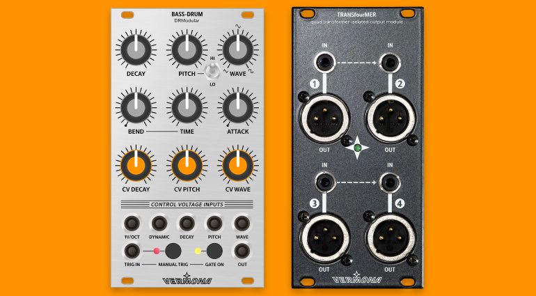 Vermona Bass-Drum and TRANSfourMER: New Eurorack Modules