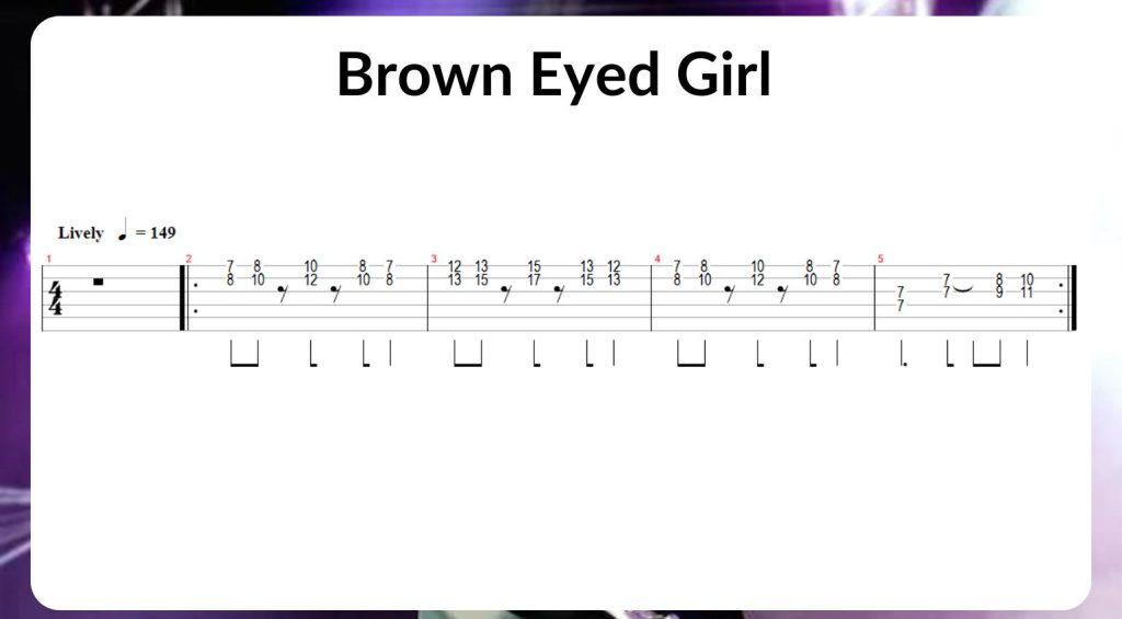 Brown Eyed Girl Riff 