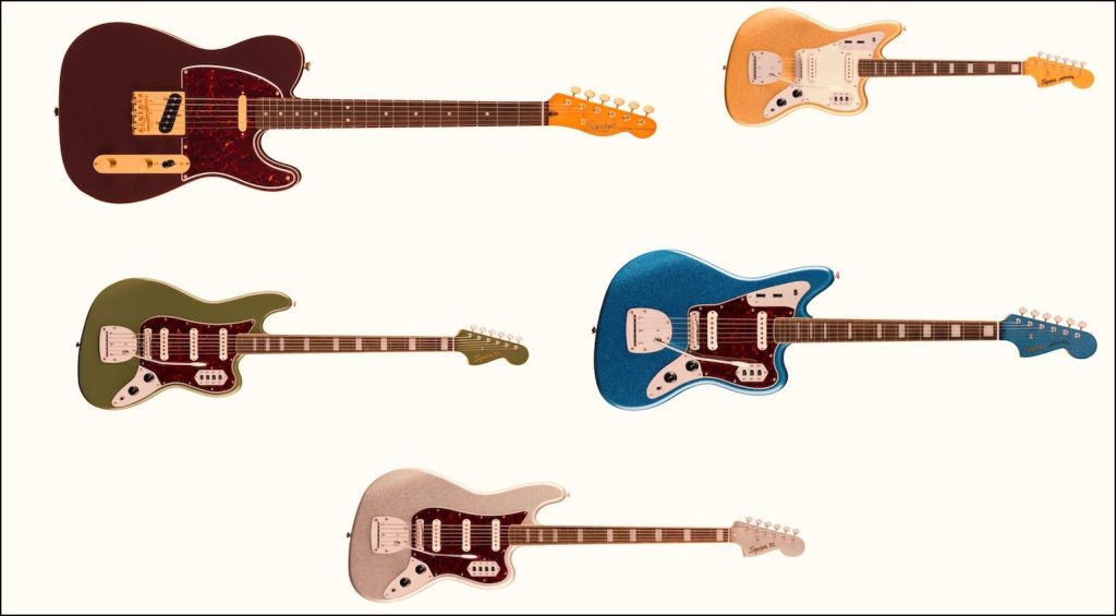 The new models in the Squier Limited Edition CV  series