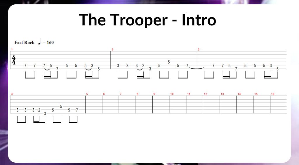 The Trooper Riff 
