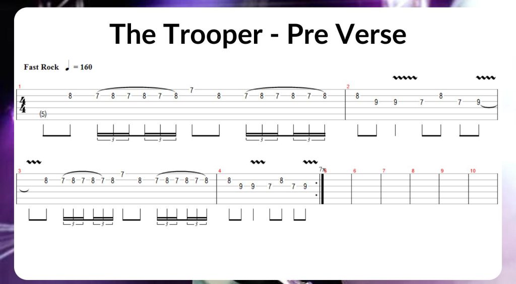 Riff for The Trooper 