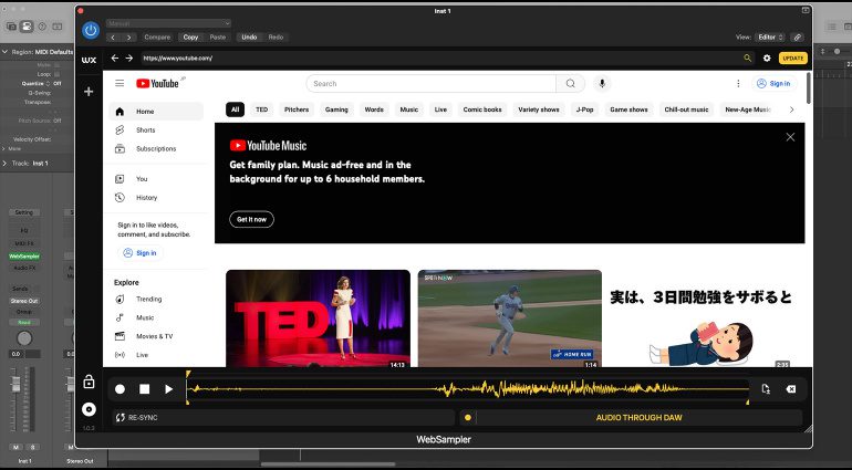 WXAudio WebSampler: Grab Web Audio In Your DAW! - gearnews.com