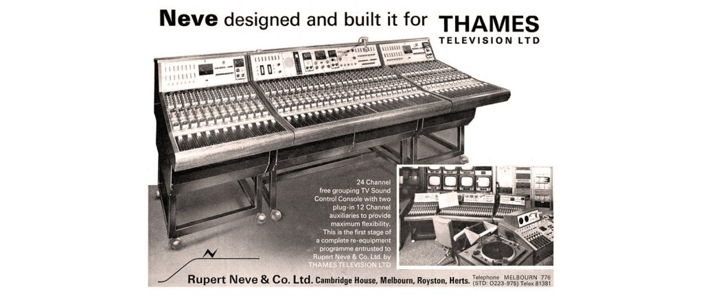 The History Of Neve: Studio Sound Advert, 1969
