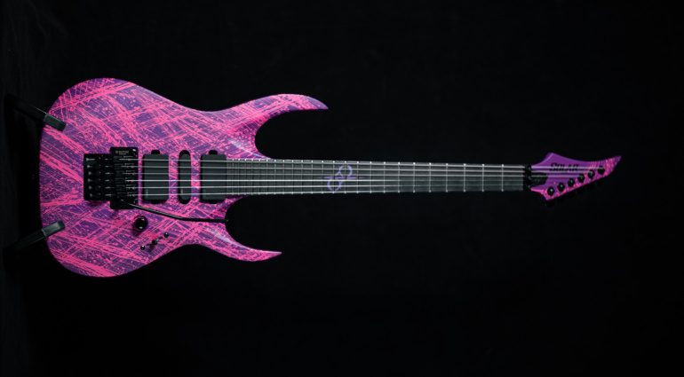 Brazilian Guitarist Silas Fernandes Hot Pink Solar A1.6 Cannibalismo!