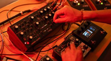 Moog Labyrinth in performance west coast synthesis