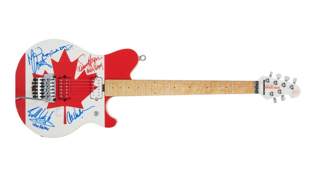 Van Halen's Lost Canadian Flag guitar