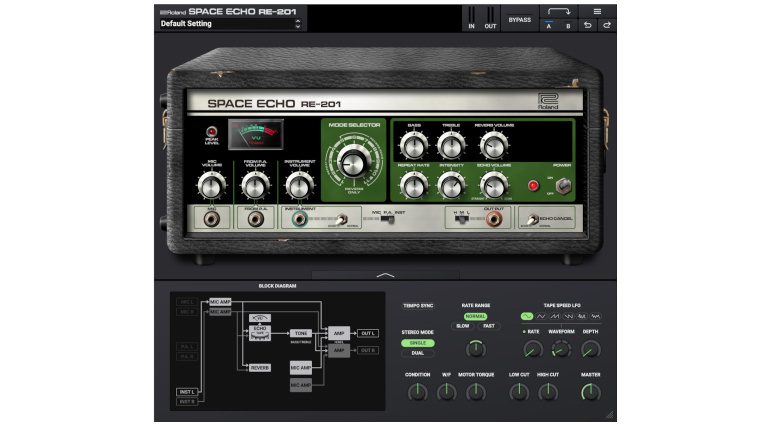 Roland Cloud Space Echo RE-201: The Classic Tape Echo Plugin