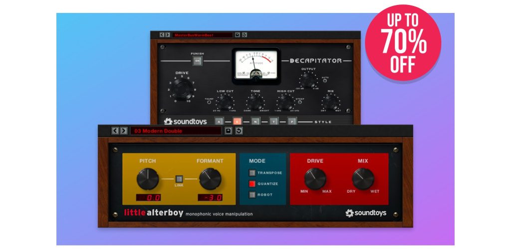 Soundtoys Decapitator and Little AlterBoy