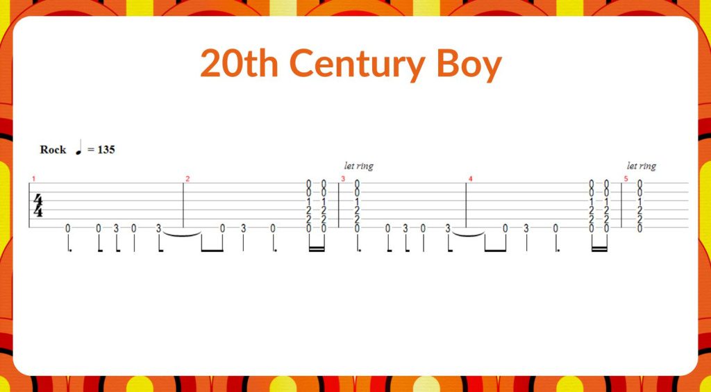 T.Rex Guitar TAB 