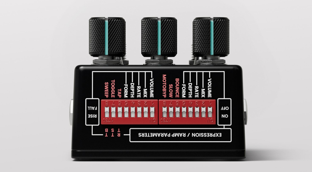 Dip switches on top for additional settings