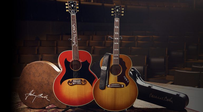 Gibson honors Johnny Cash and Rosanne Cash: SJ-200 and J-185 Signatures