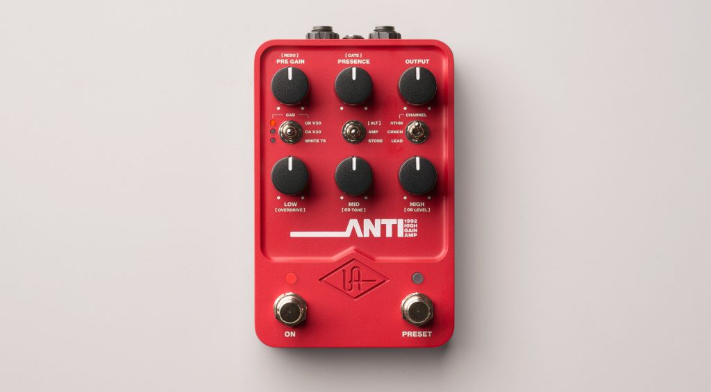 Pedal de alta ganancia Universal Audio UAFX Anti 1992