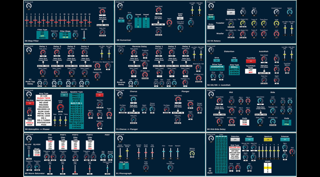 Roland MC-101 and 707 editor effects